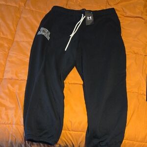 Under Armour Black Joggers with White Drawstring